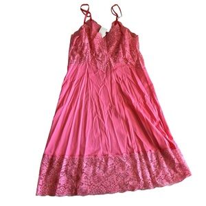 Vintage Pink Lace Chemise nightie
